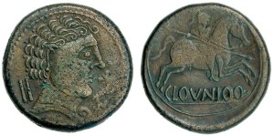 Unidad de bronce con leyenda CLOVNIOQ (Subasta 137-Vico)