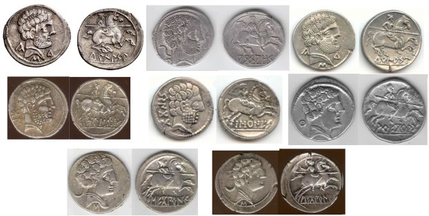 Reconstrucción hipotética de los 8 ejemplares descritos por Iturriza