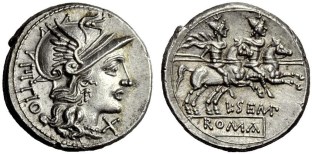 L SEMPRONIUS PITIO, RRC 216/1, similar al del tesorillo. (Hess Divo Auction 317)
