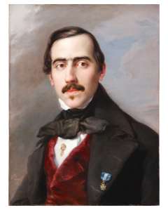 Retrato del pintor Nicolás Gato de Lema. Vicente López. Oleo sobre lienzo. 21 de febrero de 1884 a la edad de 23 años. Col. particular. Foto: galería Caylus