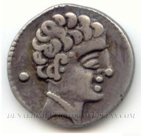 Denario de AREKoRATaS, Serie IV 1B. Colección Francis. Ex-Aureo.