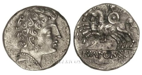 Denario de leyenda IKaLKuNSKeN, no perteneciente al tesorillo