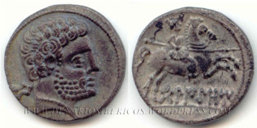 Denario de leyenda BeLIKiOM / Be, no perteneciente al tesorillo. ACIP-1432.