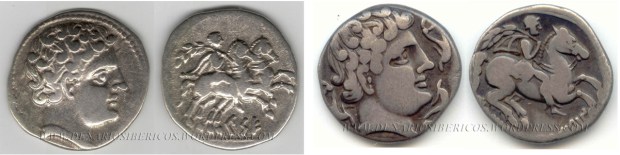 Denarios de las cecas de leyenda KeSE e ILTiRTaSALIRBaN