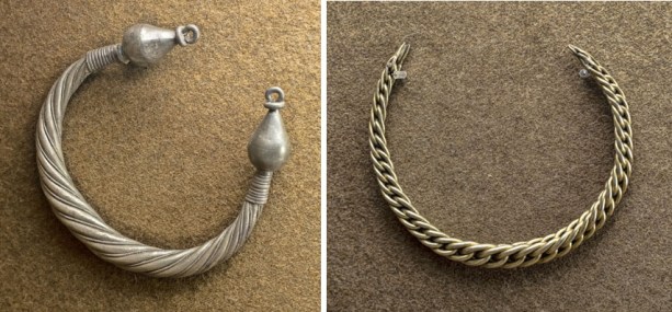 Torques y pulsera. Tesorillo de Arrabalde II (Foto A.M. Felicísimo)
